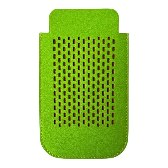 Hermes Swift Chevre Calfskin Leather Green Credit Card Drivers License Wallet - Picture 3 of 5